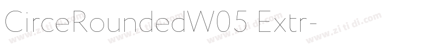 CirceRoundedW05 Extr字体转换